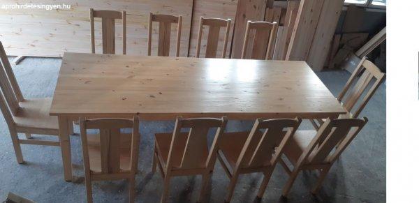 Masziv szerkezetü fa étkező asztal a gyártótól