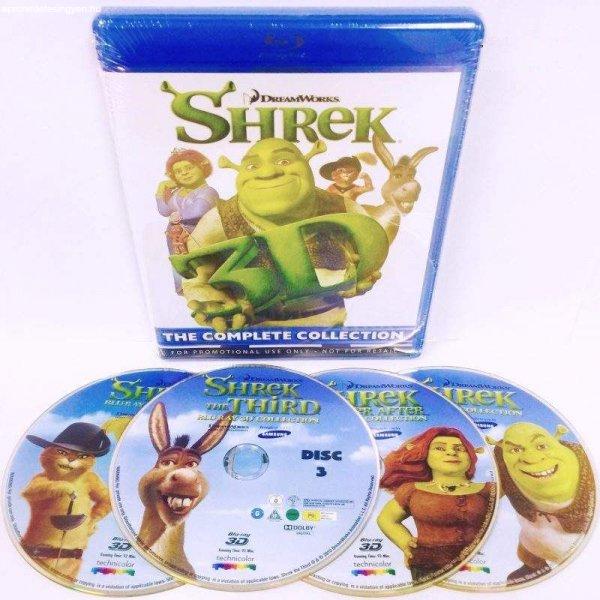 SHREK 3D Blu-ray, COMPLETE COLLECTION komplett animációs fil