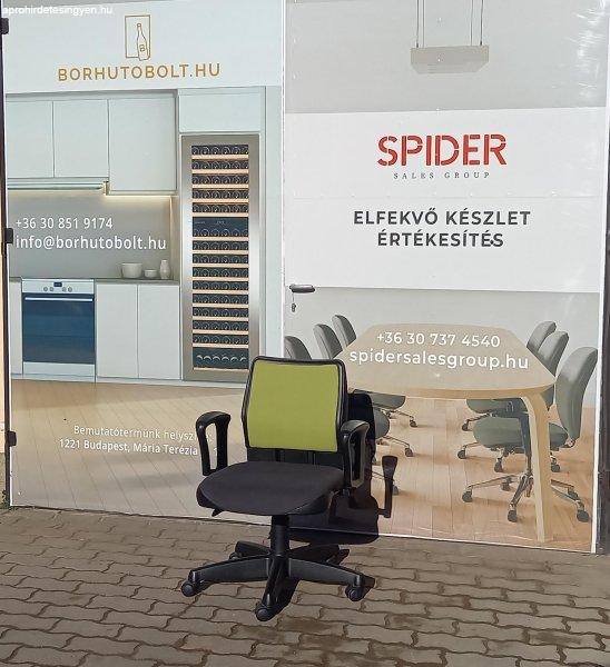 Steelcase Strafor irodai forgószék, gurulós szék, zöld