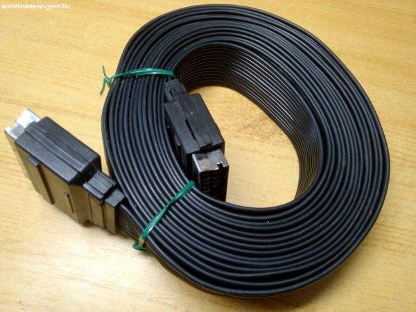 EURO-SCART kábel 5m. szalagos erenkénti bekötéssel