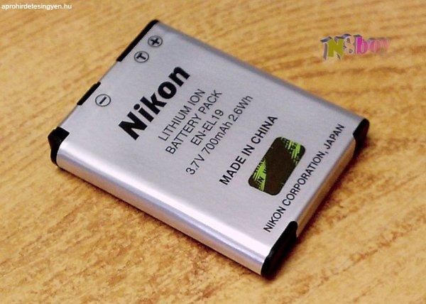 Akkumulátor Nikon EN-EL19 700 mAh Li-ion, új fóliás csom