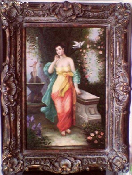 Retró barokk stílusú romantikus festmény. Latin szépsé