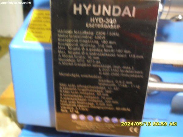 Hyundai asztali 9 hónapos eszterga tartozékaival