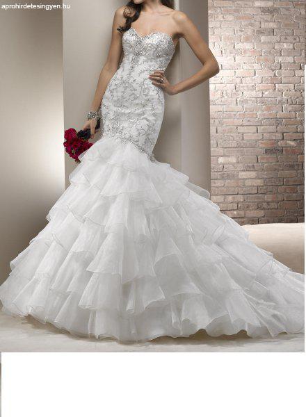 Designer igazi glamour stílusú sellő menyasszonyi ruha