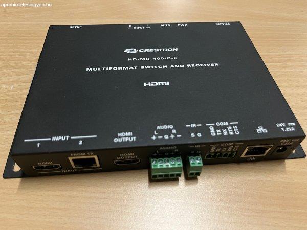 Crestron HD-MD-400-C-E switch and receiver - adó-vevő