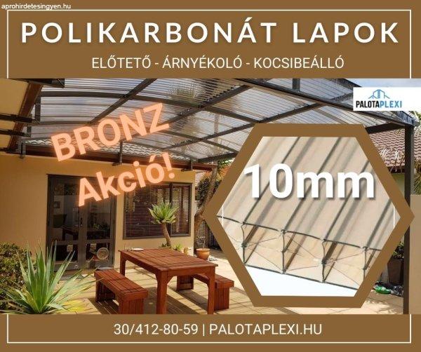 BRONZ polikarbonát lapok (Akció!)