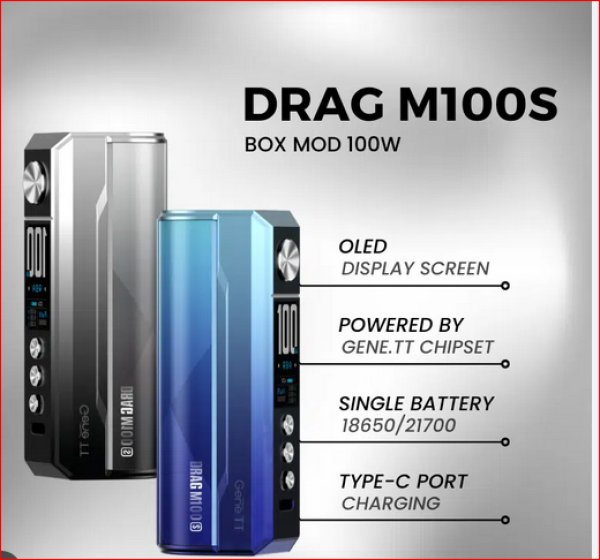 Elektromos cigaretta / Új VOOPOO Drag M100S Box Mod/ E-cigi