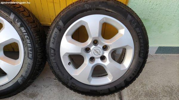 Opel felni, 5x110, 65.1, 6.5x16, et37 + Michelin Alpin 8mm+