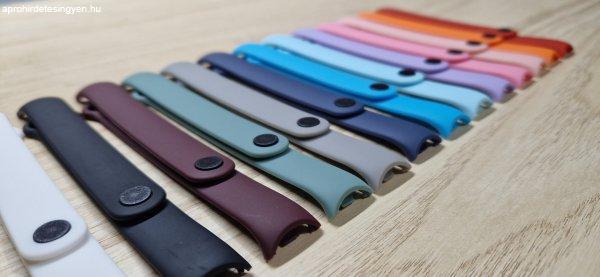 Xiaomi Mi Band 8 és Mi Band 9 színes szilikon pótszíj el