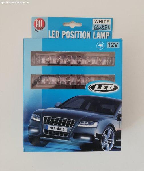 Új! helyzetjelző,menetfény  2x6 LED-es