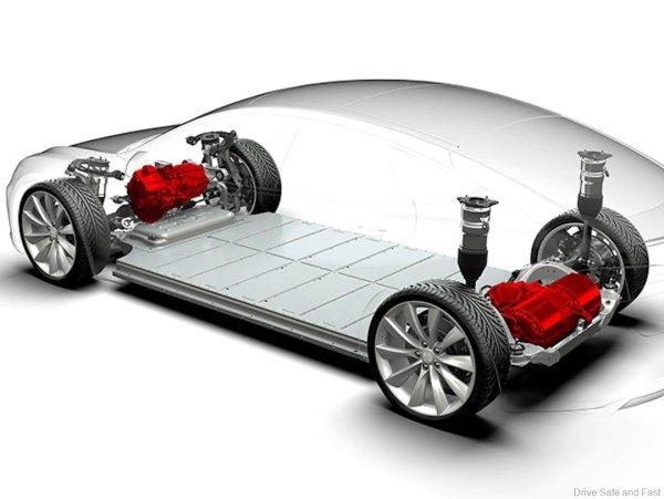 Tesla Model S/X 90kWh-s nagyfeszültségű meghajtó akkumul