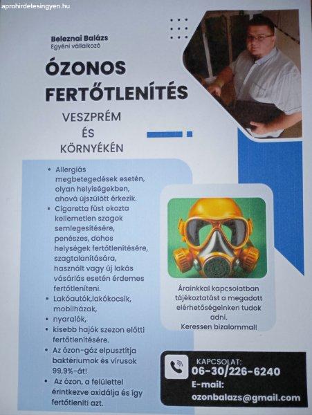 Ózonos fertőtlenítés