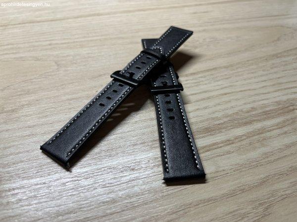 Divatos bőr óraszíj – 20mm és 22mm