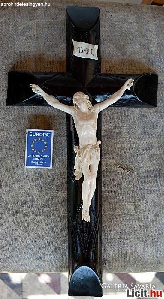 33. Antik, ELEFÁNTCSONT Jézus Krisztus (16.5 cm), 40,5