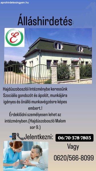 Szociális Gondozó es ápolo