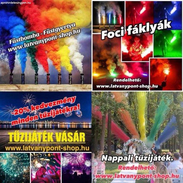 Füstbombák, Füstgyertyák, Tűzijátékok