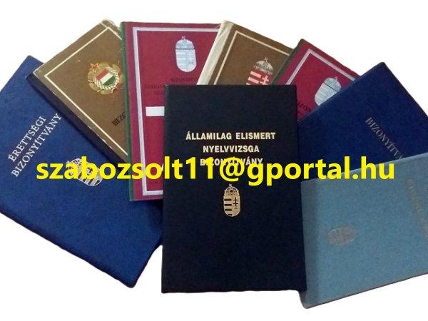 ✅Eladó érettségi, diploma, nyelvvizsga, OKJ bizonyítv?