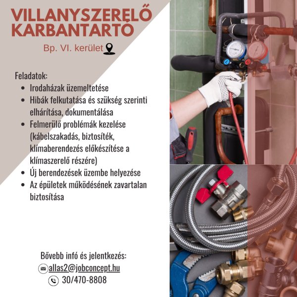 VILLANYSZERELŐ