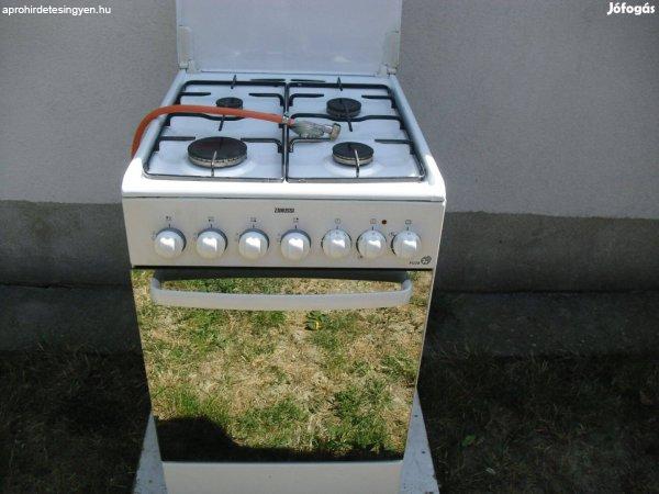 KOMBI PALACKOS ZANUSSI 4-ÉGŐS JÓ GÁZTŰZHELY ELADÓ!