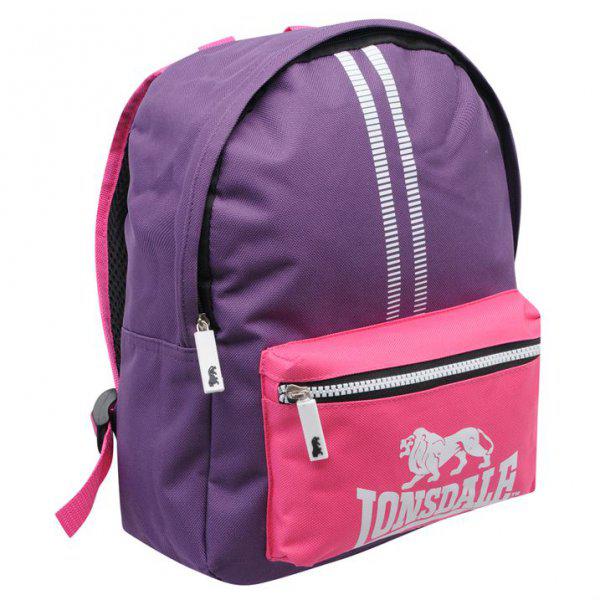Lonsdale mini hátizsák 35x30x10cm, pink-lila