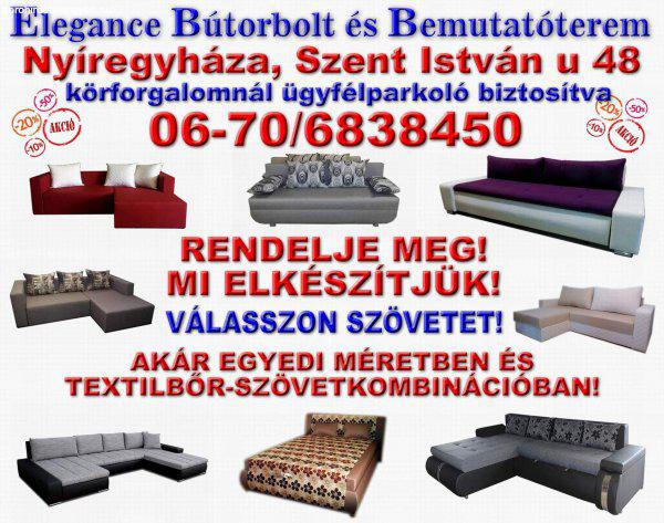 Akciós l és u sarokülÅ kanapé heverÅ franciaágy eladó Ãj ...