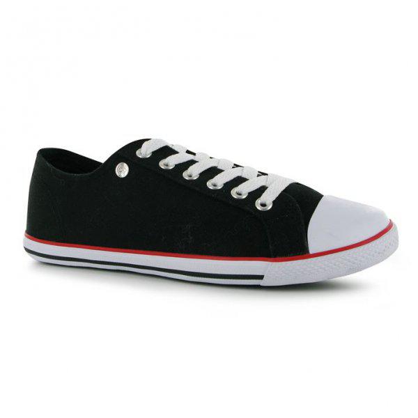 Dunlop fekete vászoncipő, tornacipő 35.5-es