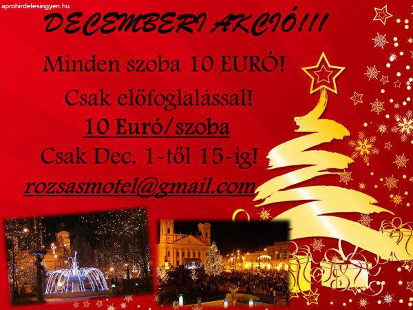 Decemberi Akció! Csak 10 Euro/Szoba! Debrecen szélén!