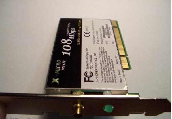 X-Micro WLAN 11g Turbo Mode PCI Card (108 Mbps)