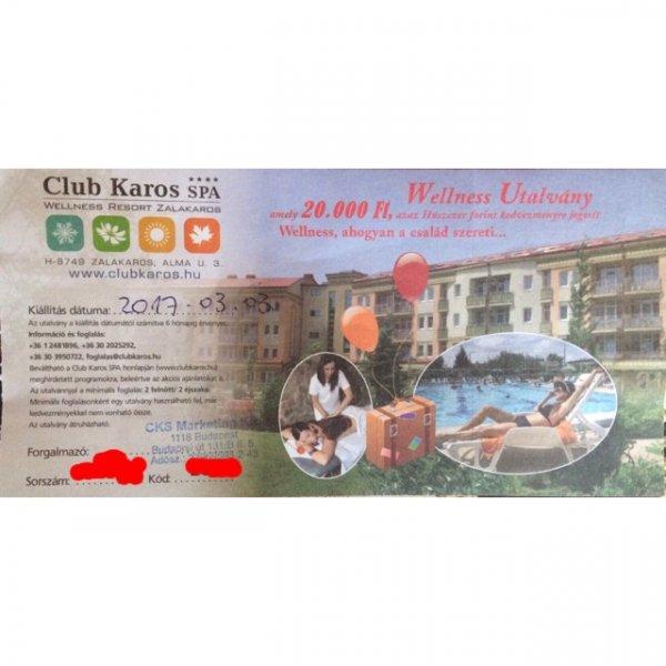 Club Karos Spa Wellness Utalvány
