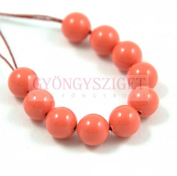 Swarovski igazgyöngy utánzat - coral -6mm