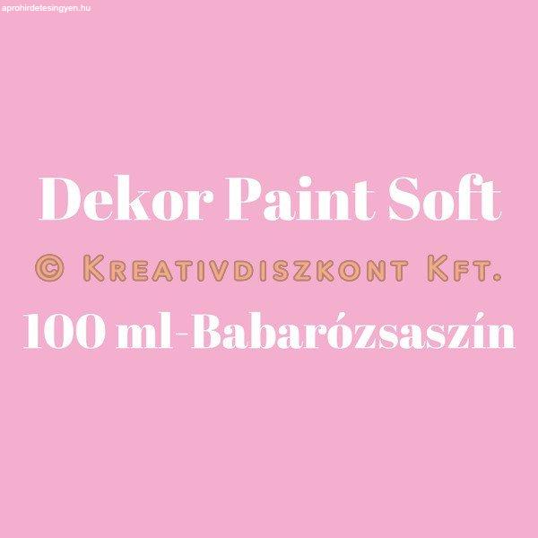 Pentart Dekor Paint Soft lágy dekorfesték 100 ml - babarózsaszín