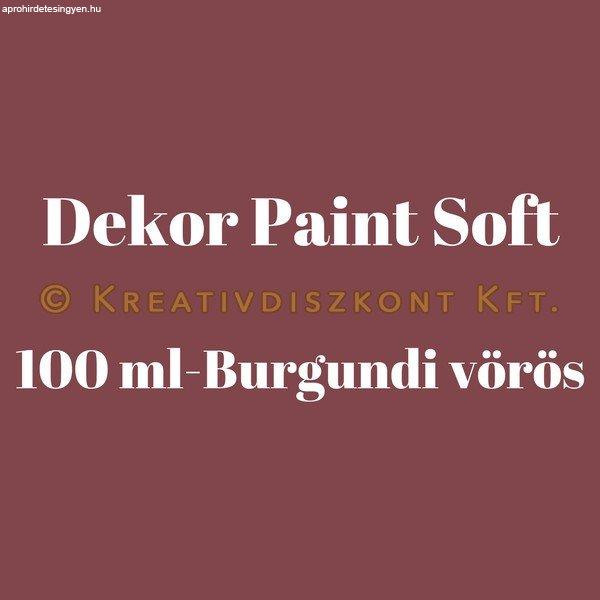 Pentart Dekor Paint Soft lágy dekorfesték 100 ml - burgundi vörös