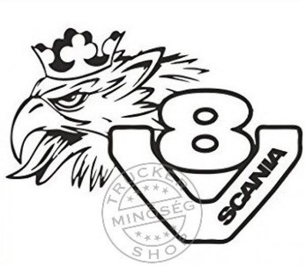 V8 Griff Scania matrica fekete