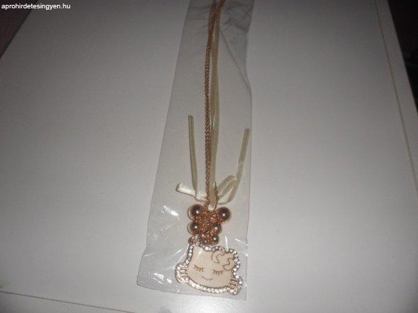 Hello Kitty Kristályos Cica Gyöngyös Női Nyaklánc