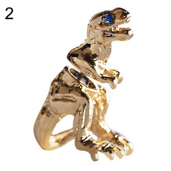 Tyrannosaurus T-rex Arany Színű Fülbevaló