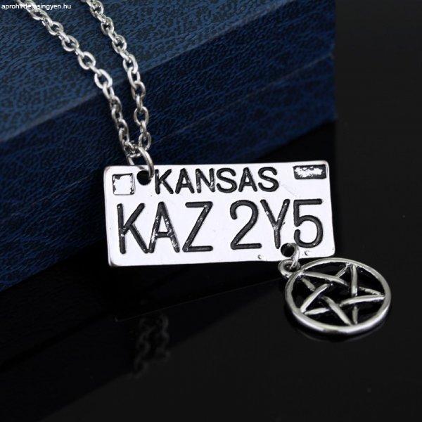 Supernatural Odaát Rendszámtábla Nyaklánc