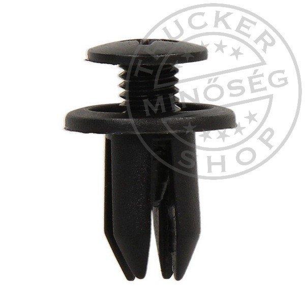 Kárpitpatent 8mm / 14mm menetes rúd biztosítóval fekete