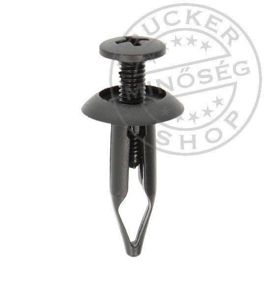 Kárpitpatent 7mm / 15mm / 23mm menetes rúd biztosítóval fekete