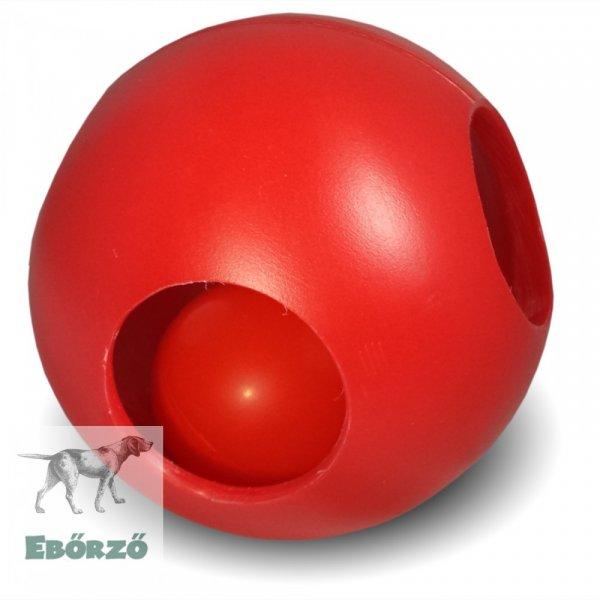 Soft-Flex Pawzzle Ball lyukacsos labda piros (M méret)