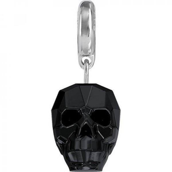 SWAROVSKI BeCharmed Skull Charm jet black