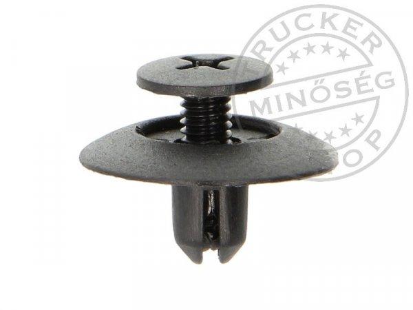 Kárpitpatent 6mm / 19mm menetes rúd biztosítóval fekete