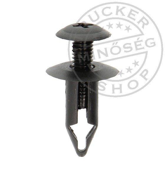 Kárpitpatent 6mm / 13mm / 16mm menetes rúd biztosítóval fekete