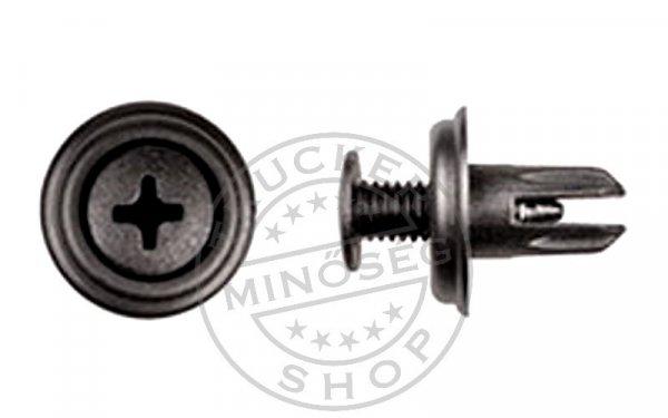 Kárpitpatent 6mm / 13mm / 10mm menetes rúd biztosítóval fekete