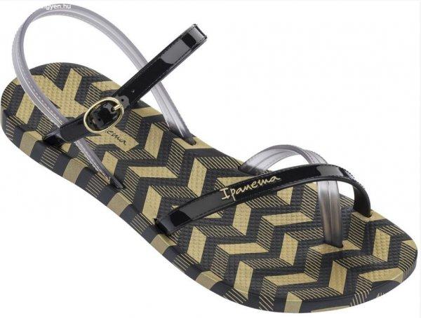 Ipanema Fashion Sandal V női szandál, fekete/ázlátszó/arany 82291-22155