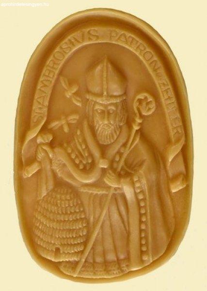 Szent Ambrus plakett szilikon gyertyaöntő forma