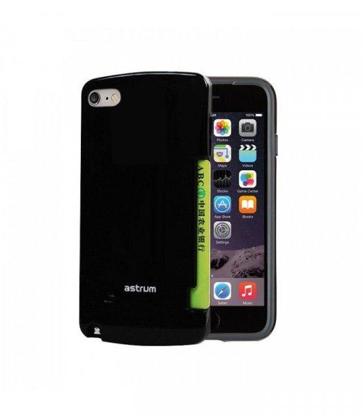 Astrum MC060 kártyatartós Apple iPhone 6 Plus / 6S Plus hátlapvédő fekete
