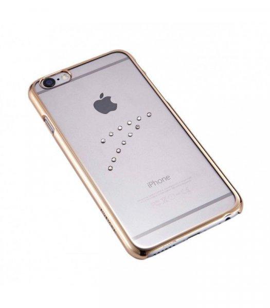 Astrum MC150 keretes átlátszó, középen Swarovski köves Apple iPhone 6/6S
tok arany