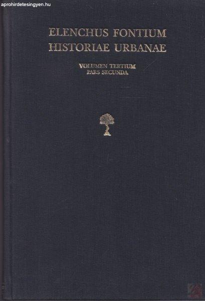 ELENCHUS FONTIUM HISTORIAE URBANAE III/2.