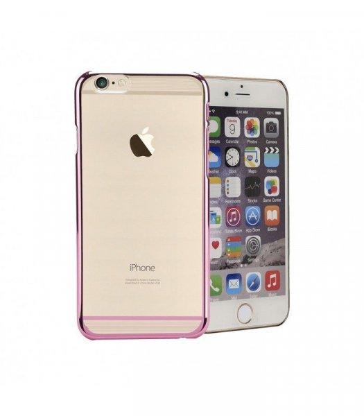 Astrum MC120 keretes átlátszó, alul felül dekorcsíkos Apple iPhone 6/6S tok
pink