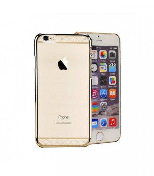 Astrum MC130 keretes átlátszó, alul felül Swarovski köves Apple iPhone 6/6S
tok arany